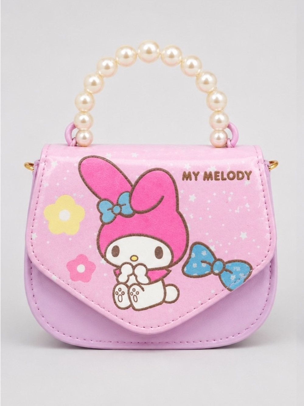 My Melody Mini Pearl Handle Crossbody Purse Pink Kawaii Bag Sanrio Style